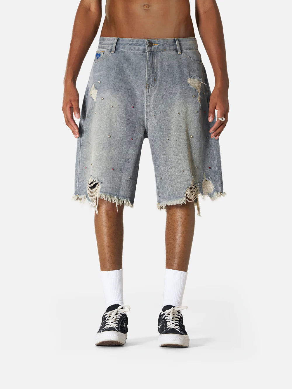 Aelfric Eden Rhinestone Application Jorts