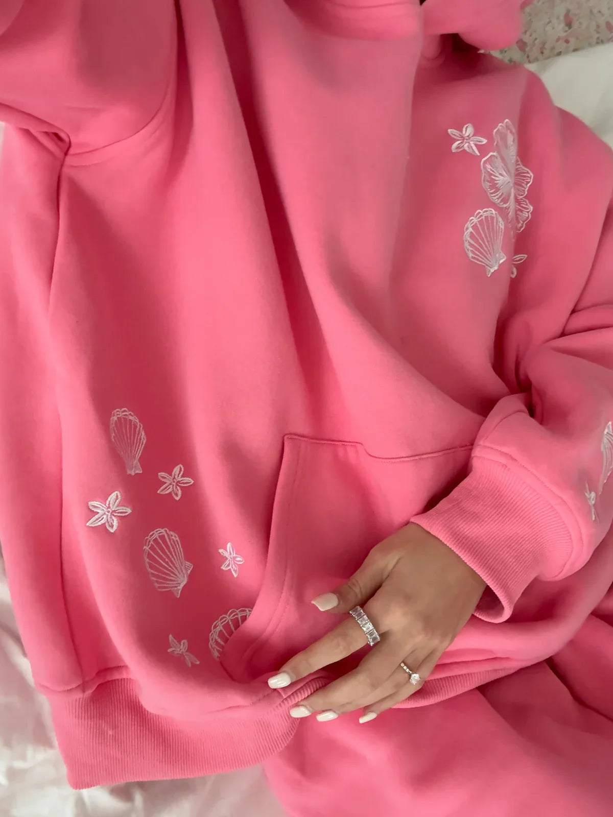 Pearl Grey & Pink Tropical Collection