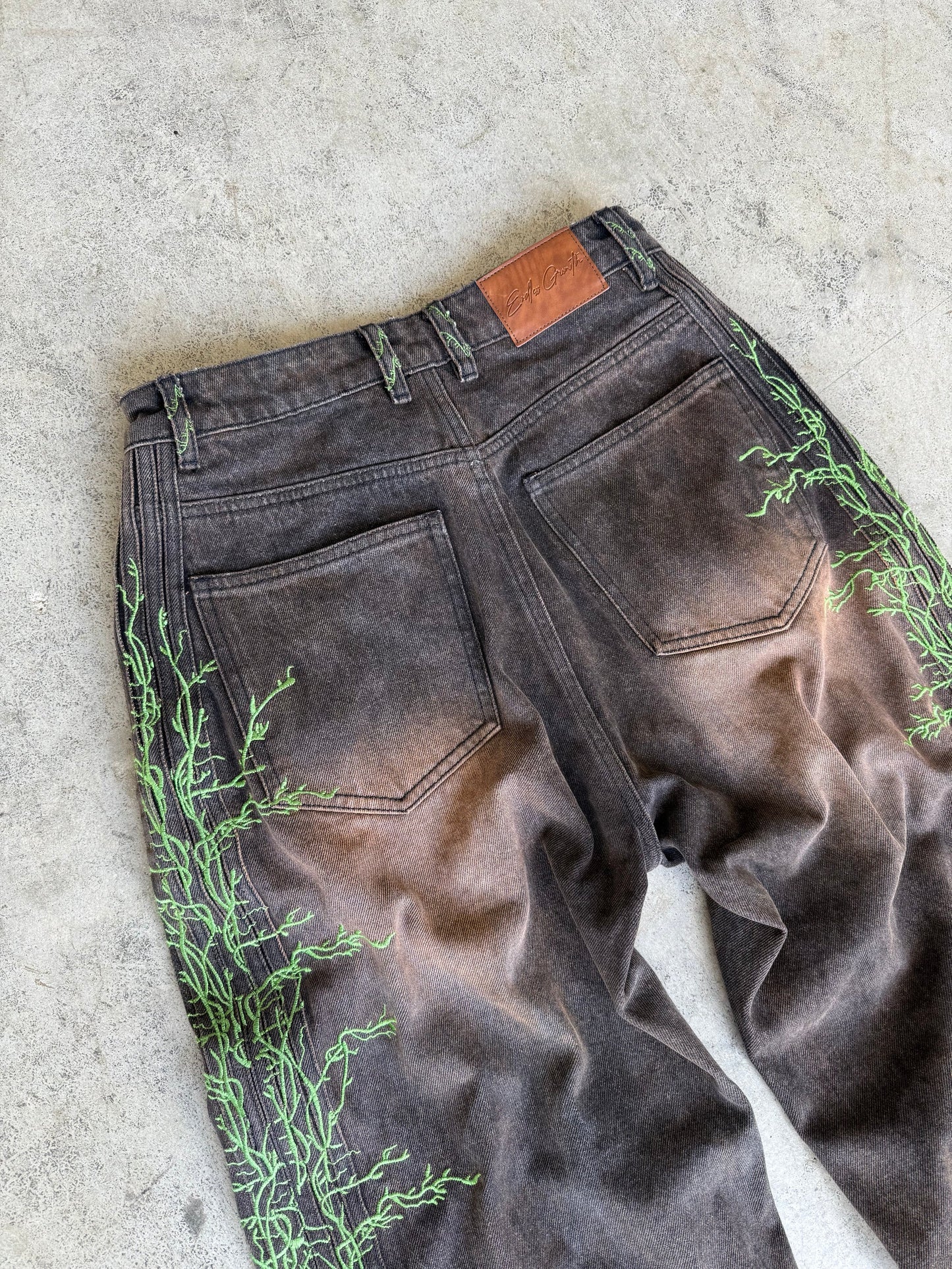 ‘overgrown’ baggy jeans