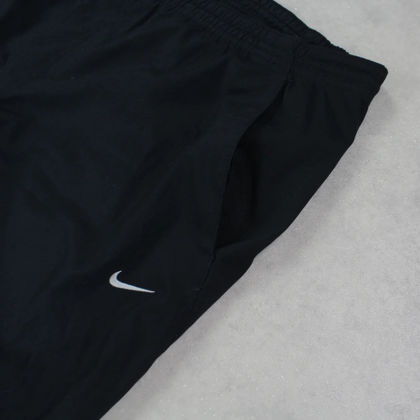 RARE 00s Baggy Nike Trackpants Black - (XL)