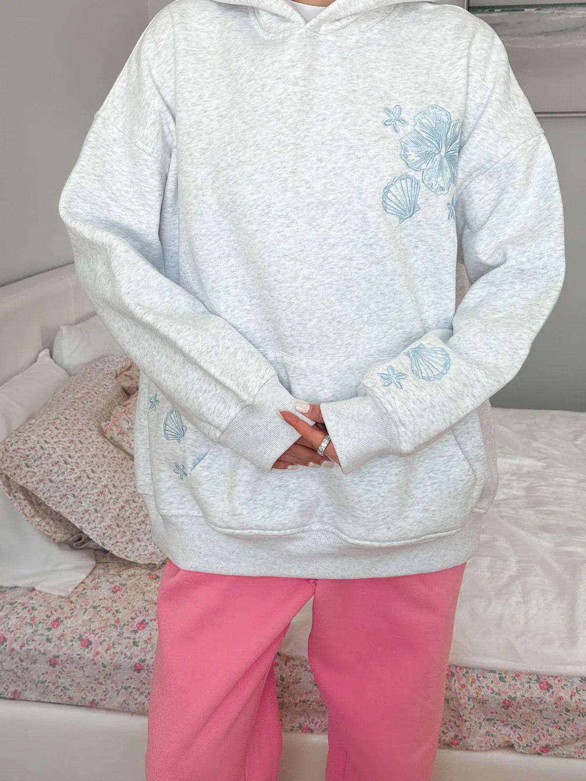 Pearl Grey & Pink Tropical Collection