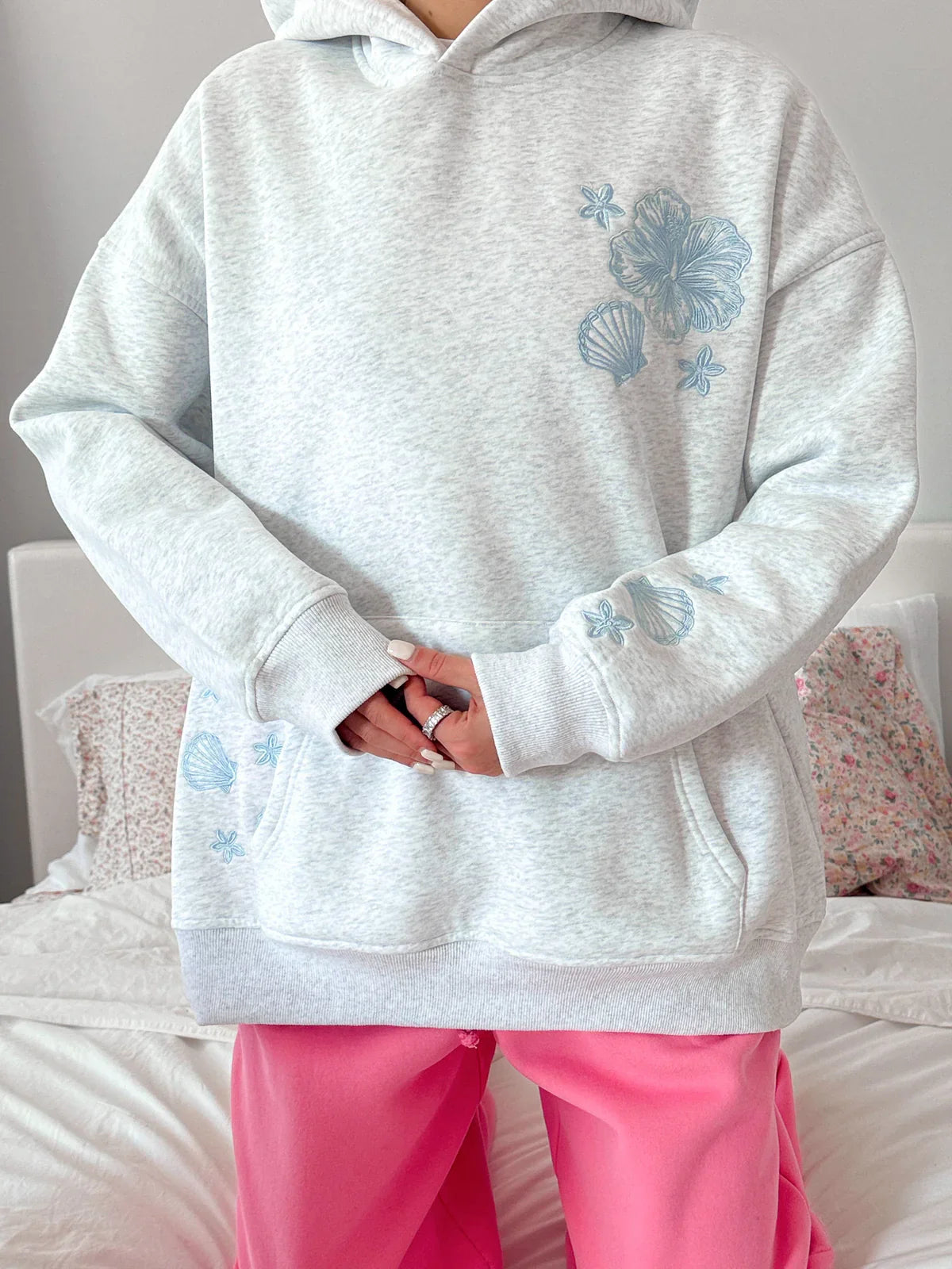 Pearl Grey & Pink Tropical Collection