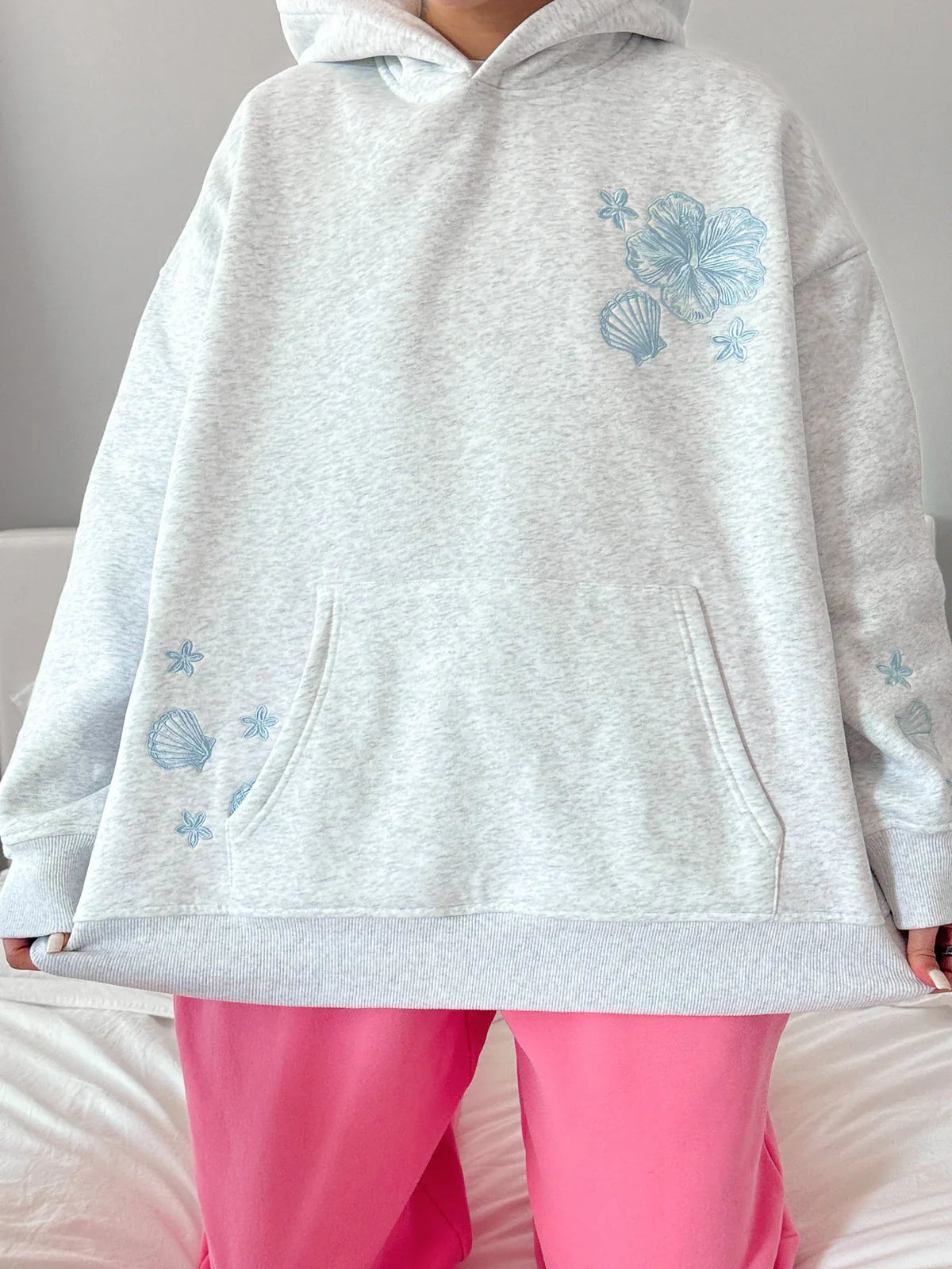 Pearl Grey & Pink Tropical Collection