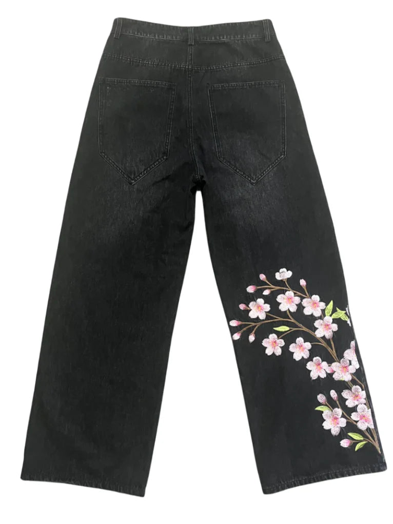 Unisex Sakura Jeans
