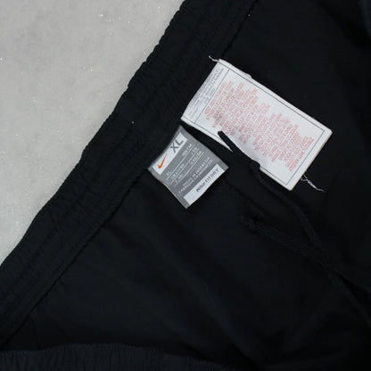 RARE 00s Baggy Nike Trackpants Black - (XL)