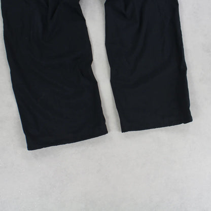 RARE 00s Baggy Nike Trackpants Black - (XL)