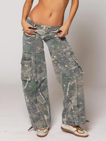 Unisex Camo Jeans