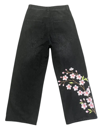 Unisex Sakura Jeans