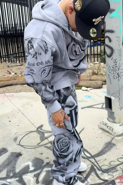 Pink & Gray Tatted Up Set